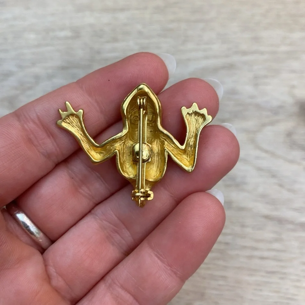 Jonette Jewelry Frog Brooch‎